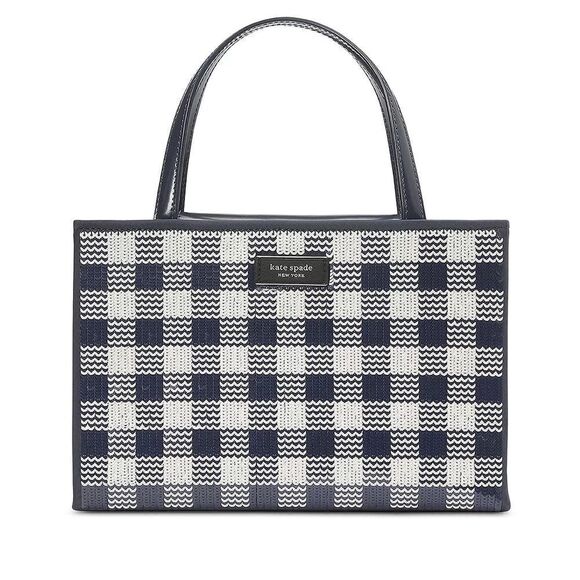 kate spade Handbags - kate spade new york Sam Icon Small Gingham Sequin Embellished Tote
